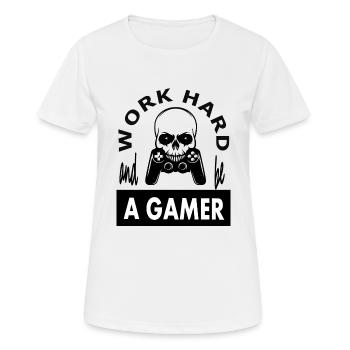 Gamer Game PC Game Computer Game Gift - Women's Breathable T-Shirt - white - Front - AI Model Female 172 dark (172cm)