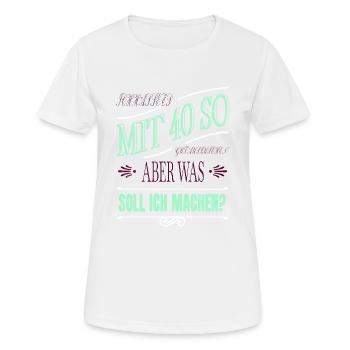 cool geek zitat sprüche familienname 4t57369 - Frauen T-Shirt atmungsaktiv - Weiß - Vorne - AI Model Female 172 dark (172cm)