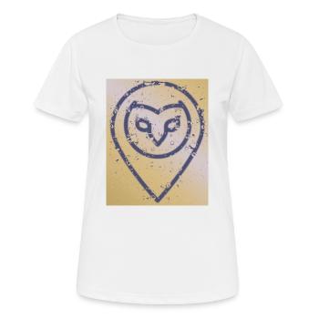 Randonautica - effet pluie - T-shirt respirant Femme - blanc - Devant - AI Model Female 172 dark (172cm)