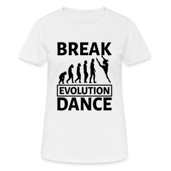 Dancing Dance Music - Frauen T-Shirt atmungsaktiv - Weiß - Vorne - AI Model Female 172 dark (172cm)