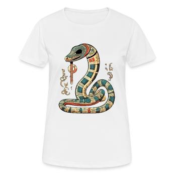 Zich the Egyptian serpent - Women's Breathable T-Shirt - white - Front - AI Model Female 172 dark (172cm)