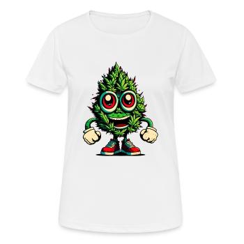420 - Full Energy - Frauen T-Shirt atmungsaktiv - Weiß - Vorne - AI Model Female 172 dark (172cm)