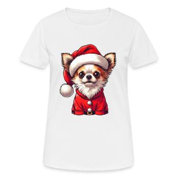 Cadeaux Chihuahua pour Noël - T-shirt respirant Femme - blanc - Devant - AI Model Female 172 dark (172cm)
