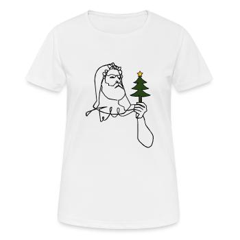 Weihnachten mit Tell - Frauen T-Shirt atmungsaktiv - Weiß - Vorne - AI Model Female 172 dark (172cm)