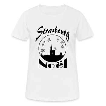 Strasbourg Christmas - Women's Breathable T-Shirt - white - Front - AI Model Female 172 dark (172cm)