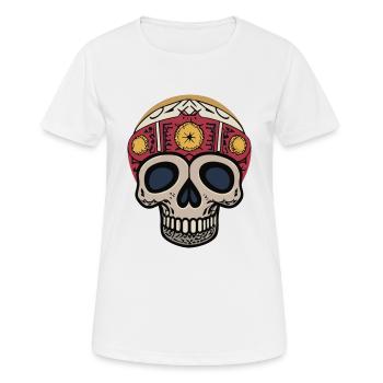Pirate - Skull - Rebel - Women's Breathable T-Shirt - white - Front - AI Model Female 172 dark (172cm)