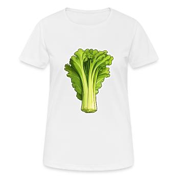 Céleri ou céleri - T-shirt respirant Femme - blanc - Devant - AI Model Female 172 dark (172cm)