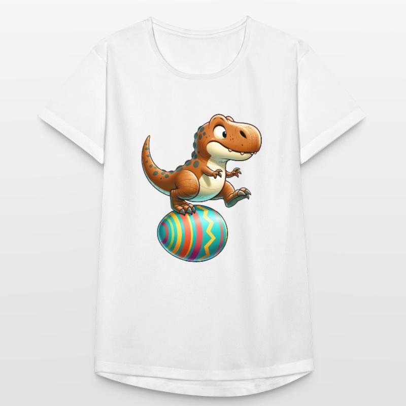 Dancing T-Rex, Easter Eggshell Fun Women's Breathable T-Shirt