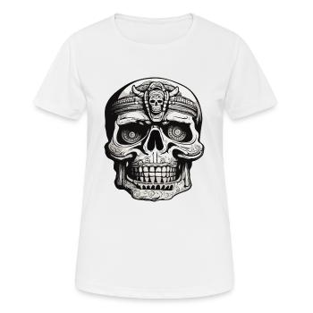 Maya / Haute Culture / Pérou / Calendrier Maya / Motif - T-shirt respirant Femme - blanc - Devant - AI Model Female 172 dark (172cm)