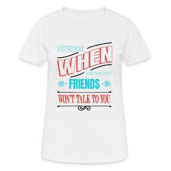 Quote Editor Funny Quote Costume Blogging Books - Women's Breathable T-Shirt - white - Front - AI Model Female 172 dark (172cm)