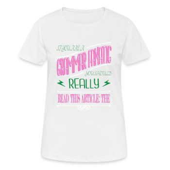 Author Anniversary Bday Bicycle Novelist Sayings - Women's Breathable T-Shirt - white - Front - AI Model Female 172 dark (172cm)