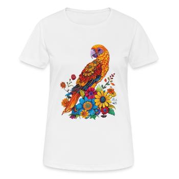 Magnificent Parrot - Women's Breathable T-Shirt - white - Front - AI Model Female 172 dark (172cm)