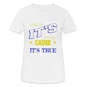 langage informatique geek humour - T-shirt respirant Femme - blanc - Devant - AI Model Female 172 dark (172cm)