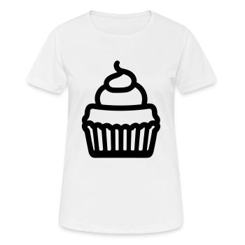 Cupcake - Frauen T-Shirt atmungsaktiv - Weiß - Vorne - AI Model Female 172 dark (172cm)