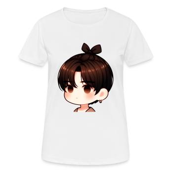 Coole Jungs - Frauen T-Shirt atmungsaktiv - Weiß - Vorne - AI Model Female 172 dark (172cm)