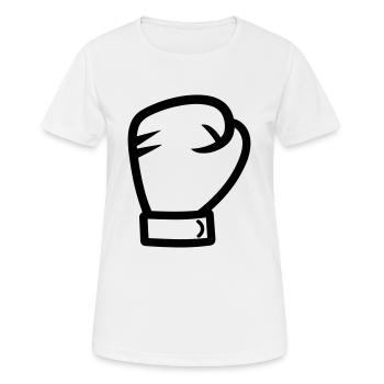 Boxing Glove - Women's Breathable T-Shirt - white - Front - AI Model Female 172 dark (172cm)