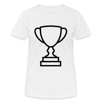 trophée - T-shirt respirant Femme - blanc - Devant - AI Model Female 172 dark (172cm)