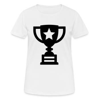 trophée - T-shirt respirant Femme - blanc - Devant - AI Model Female 172 dark (172cm)