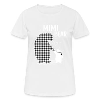 Mimi Bear - Women's Breathable T-Shirt - white - Front - AI Model Female 172 dark (172cm)