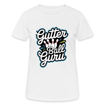 Gutter Ball Guru 11 - Frauen T-Shirt atmungsaktiv - Weiß - Vorne - AI Model Female 172 dark (172cm)