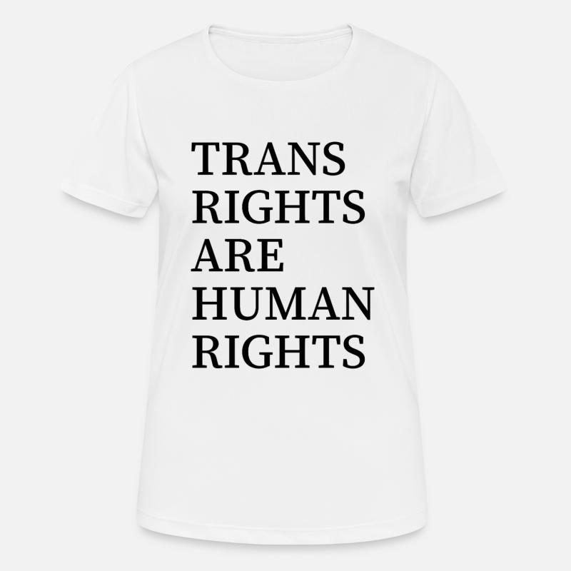 Trans rights are human rights - Women's Breathable T-Shirt - white