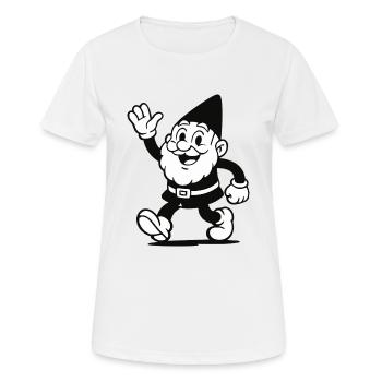 nain de jardin - T-shirt respirant Femme - blanc - Devant - AI Model Female 172 dark (172cm)
