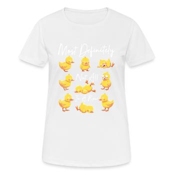 Most Definitely Not All In A Row - T-shirt respirant Femme - blanc - Devant - AI Model Female 172 dark (172cm)