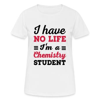 Chemie - Frauen T-Shirt atmungsaktiv - Weiß - Vorne - AI Model Female 172 dark (172cm)