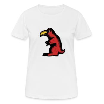 Monster - Frauen T-Shirt atmungsaktiv - Weiß - Vorne - AI Model Female 172 dark (172cm)