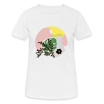 Abstract shapes - Women's Breathable T-Shirt - white - Front - AI Model Female 172 dark (172cm)