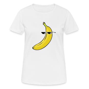 Banana Thug - T-shirt respirant Femme - blanc - Devant - AI Model Female 172 dark (172cm)