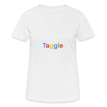 Funny insult TAGGLE parody search engine - Women's Breathable T-Shirt - white - Front - AI Model Female 172 dark (172cm)