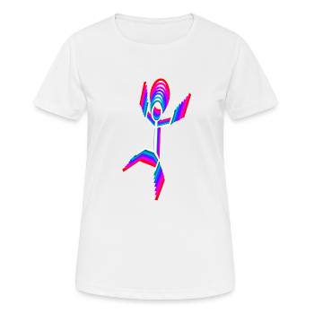 Dancer Tänzerin - Frauen T-Shirt atmungsaktiv - Weiß - Vorne - AI Model Female 172 dark (172cm)