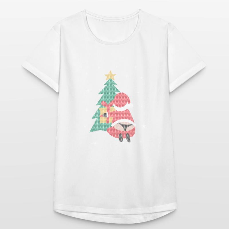 Moche pull noël string string père noël T-shirt respirant Femme