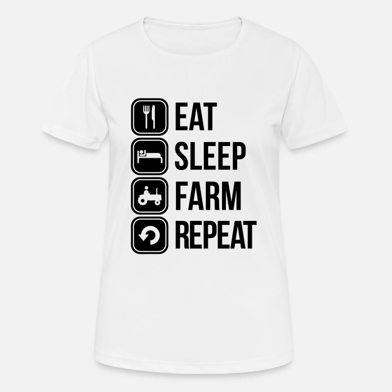 farm - Women's Breathable T-Shirt - white