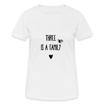 Happy Family - Glückliche Familie - Frauen T-Shirt atmungsaktiv - Weiß - Vorne - AI Model Female 172 dark (172cm)