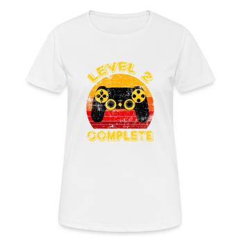 LEVEL 2 KOMPLETT - Frauen T-Shirt atmungsaktiv - Weiß - Vorne - AI Model Female 172 dark (172cm)
