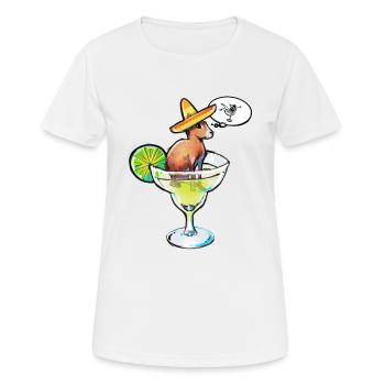 Mara + Margarita = Mararita - Frauen T-Shirt atmungsaktiv - Weiß - Vorne - AI Model Female 172 dark (172cm)