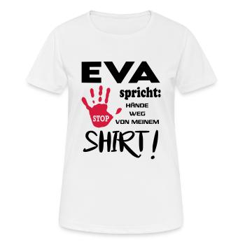 Name Geburtstag Geschenkidee EVA - Frauen T-Shirt atmungsaktiv - Weiß - Vorne - AI Model Female 172 dark (172cm)