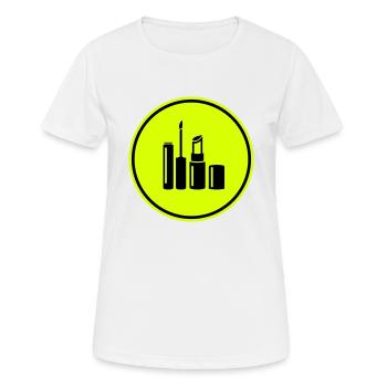 Make Up Cosmetics Icon - Women's Breathable T-Shirt - white - Front - AI Model Female 172 dark (172cm)