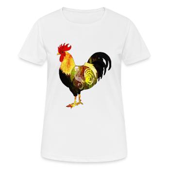 Coq - T-shirt respirant Femme - blanc - Devant - AI Model Female 172 dark (172cm)