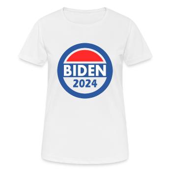 Joe biden 2024 - Frauen T-Shirt atmungsaktiv - Weiß - Vorne - AI Model Female 172 dark (172cm)