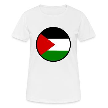 Free palestine Palestine - T-shirt respirant Femme - blanc - Devant - AI Model Female 172 dark (172cm)