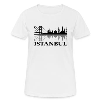 Istanbul Skyline. Türkei istanbul - Frauen T-Shirt atmungsaktiv - Weiß - Vorne - AI Model Female 172 dark (172cm)