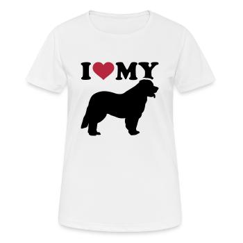 Leonberger - Women's Breathable T-Shirt - white - Front - AI Model Female 172 dark (172cm)