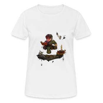 Magier - Fantasy Zauberer Lehrling - Geschenkidee - Frauen T-Shirt atmungsaktiv - Weiß - Vorne - AI Model Female 172 dark (172cm)
