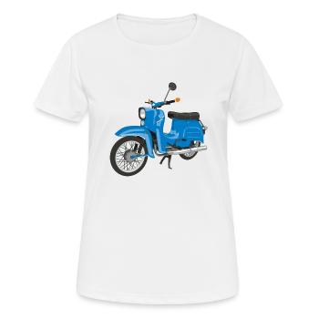 Avaler en bleu ciel - T-shirt respirant Femme - blanc - Devant - AI Model Female 172 dark (172cm)