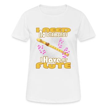 Flute Brass Band Clarinet - Women's Breathable T-Shirt - white - Front - AI Model Female 172 dark (172cm)