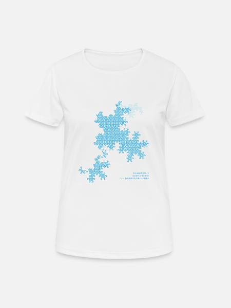 points-edges R13-15 blue lines - Frauen T-Shirt atmungsaktiv - Weiß