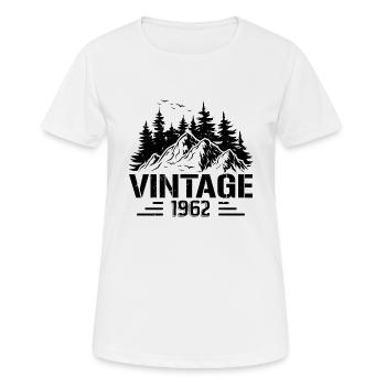 T-Shirt VINTAGE 1962 - Frauen T-Shirt atmungsaktiv - Weiß - Vorne - AI Model Female 172 dark (172cm)